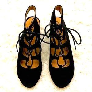 American Rag SIZE 9 BLACK SUEDE Cie Wedge Shoes